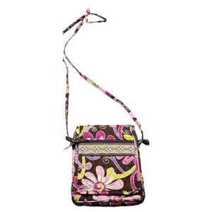 Vera Bradley Minin Hipster Floral Purple Crossbody Shoulder Bag Purse